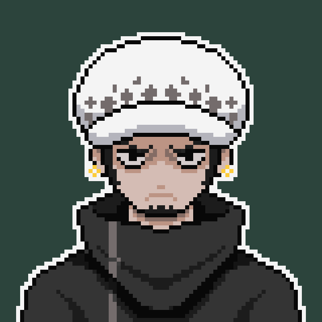 像素画_百格画_积木画_格子画_钻石画_拼豆豆_海贼王 罗